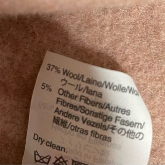 J. Crew Boiled Wool Top Coat Pea Coat in Light Pink Olga - Picture 7 of 7